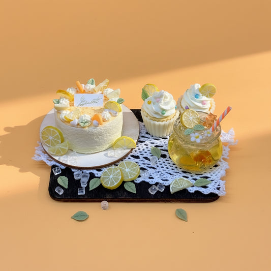 Plateau miniature décoratif – citron