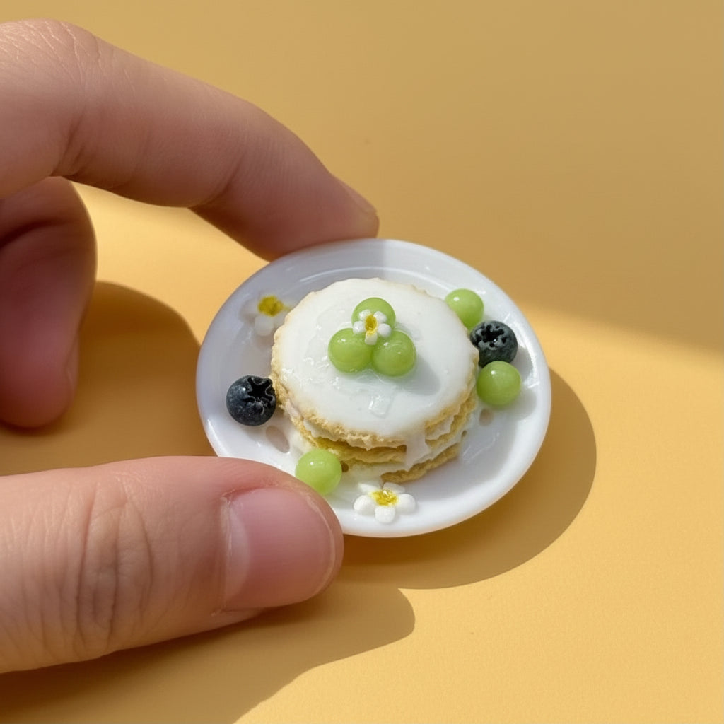 Plateau Miniature Décoratif - Raisin Vert