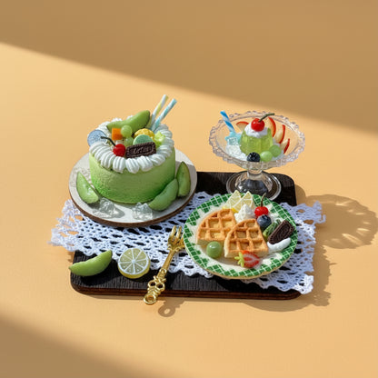 Plateau Miniature Décoratif – Thème Melon