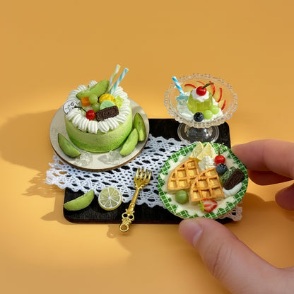 Plateau Miniature Décoratif – Thème Melon
