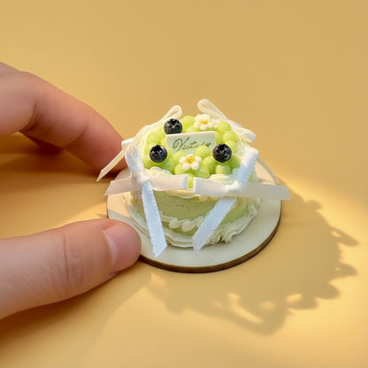 Plateau Miniature Décoratif - Raisin Vert