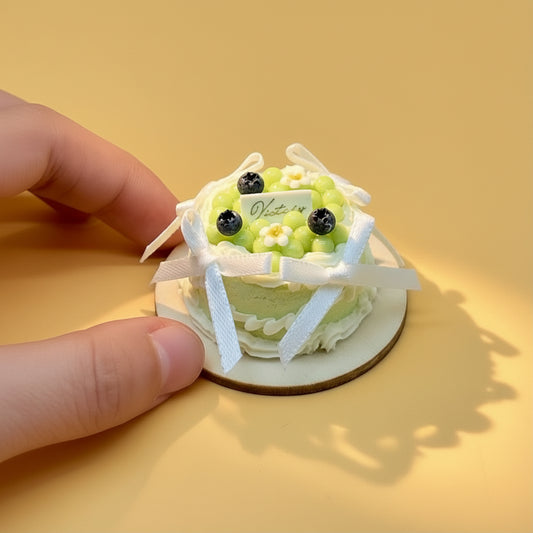 Plateau Miniature Décoratif - Raisin Vert