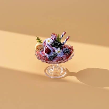 Coupes Glacées Miniatures – Desserts Colorés Faits Main