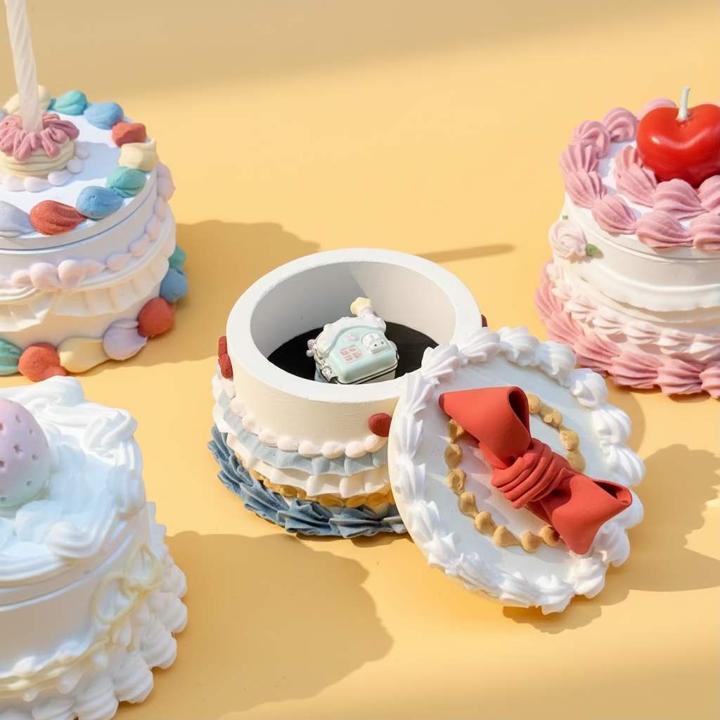 Boîte à Bijoux Miniature – Mini Gâteau
