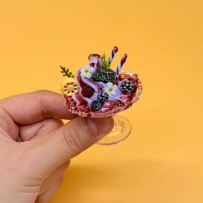 Coupes Glacées Miniatures – Desserts Colorés Faits Main