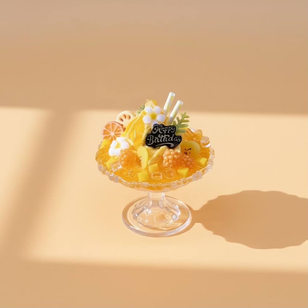 Coupes Glacées Miniatures – Desserts Colorés Faits Main