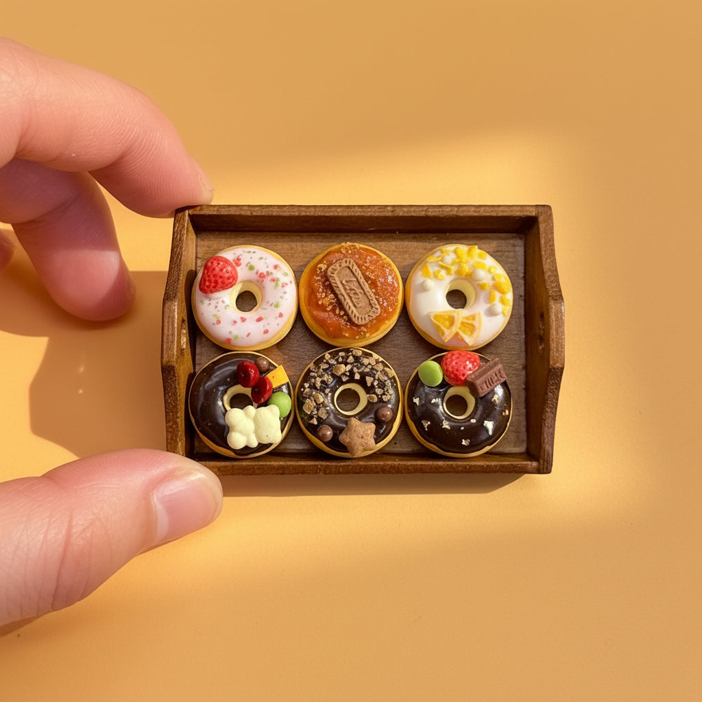 Collection de Donuts Miniatures – Création Artisanale Unique