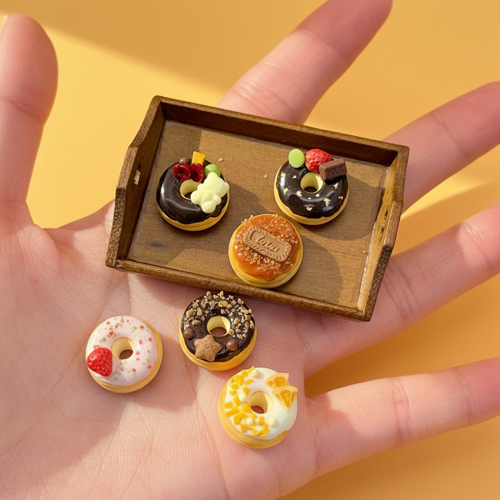 Collection de Donuts Miniatures – Création Artisanale Unique