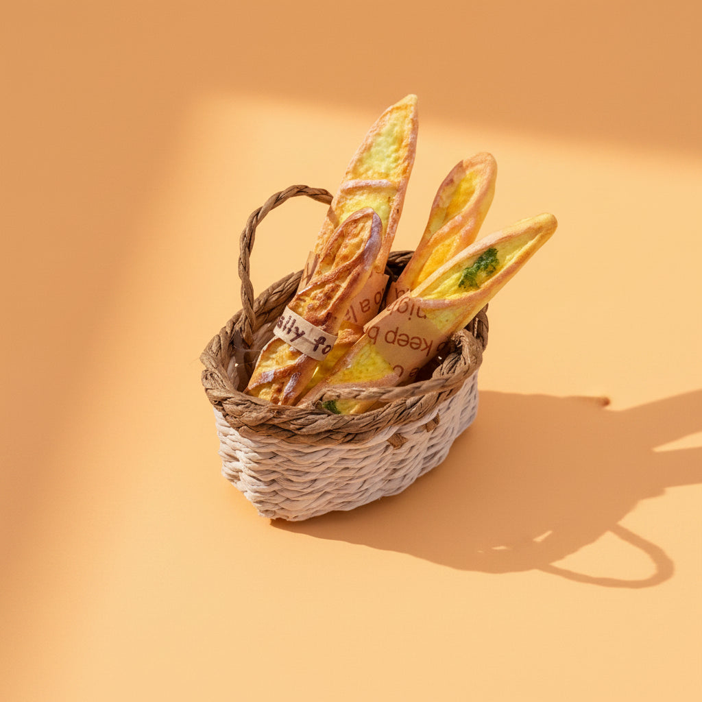 Mini Baguettes Gourmandes – Panier Artisanal Miniature