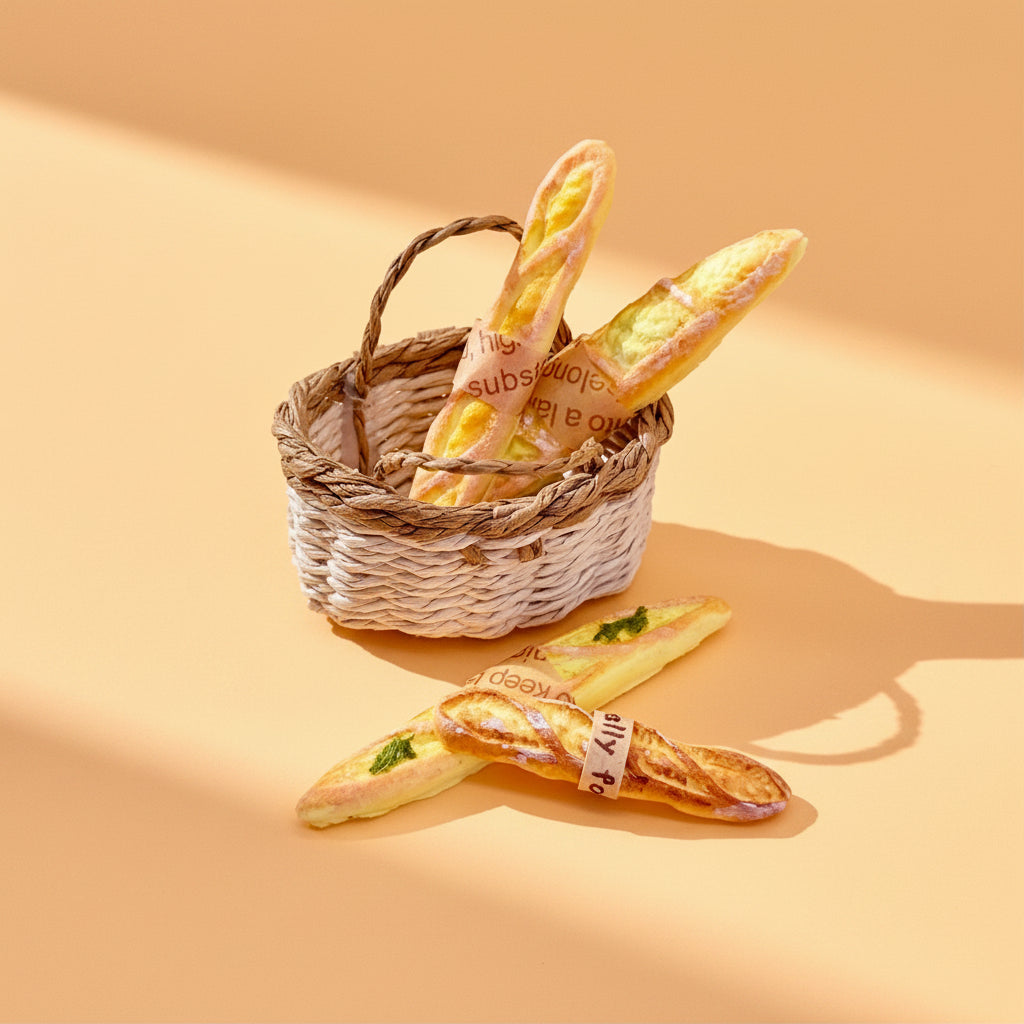 Mini Baguettes Gourmandes – Panier Artisanal Miniature
