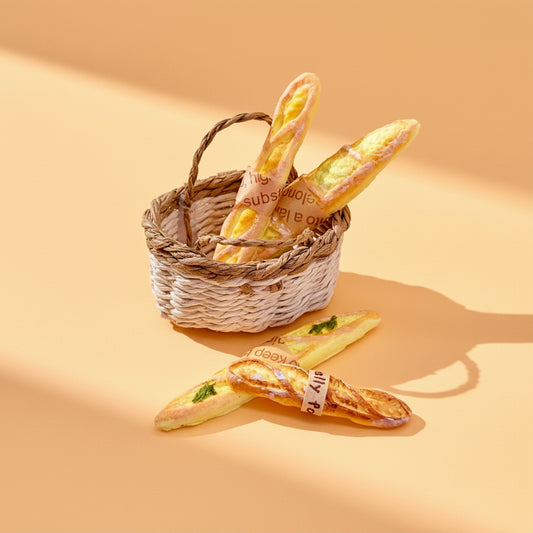 Mini Baguettes Gourmandes – Panier Artisanal Miniature