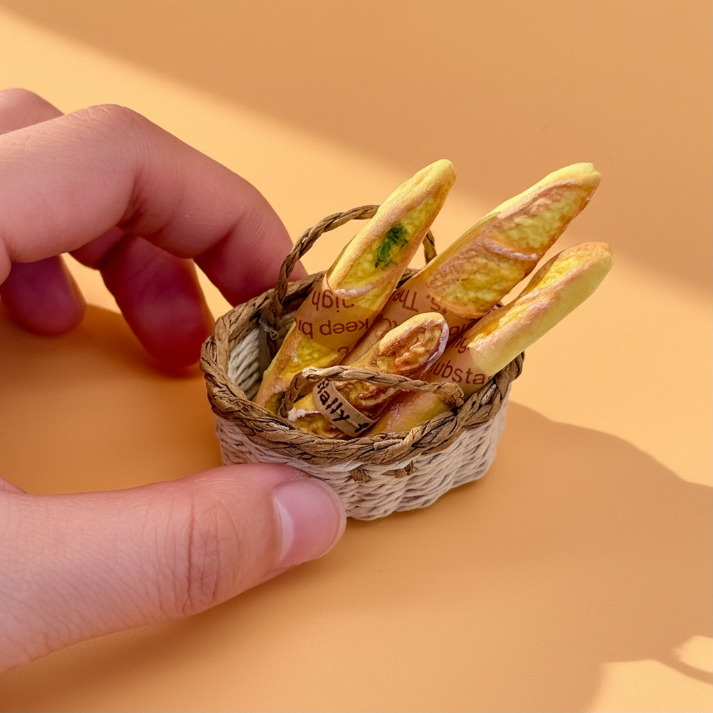 Mini Baguettes Gourmandes – Panier Artisanal Miniature